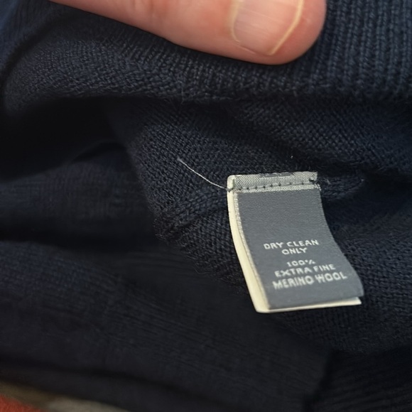 Bonobos men’s blue 100% merino wool crew neck sweater size medium - Picture 8 of 8